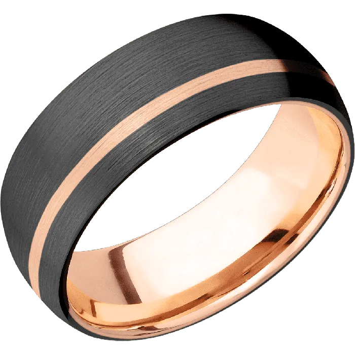 Zirconium Satin Satin Finish 14K Rose Gold Lashbrook Earrings